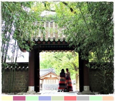 Gyeonggi-Jeon en la aldea antigua de Jeonju, Corea del sur